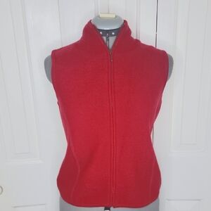 Woolrich Wool Ruby Women's Vest Warmer Layer Size XS Petite Red